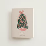 "merry christmas tree" - Bridal Shower Thank You Cards in Peony by Lori Wemple - Front