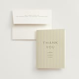 "stitched lines" - Bridal Shower Thank You Cards in Blush by Ellen Schlegelmilch - Card with Envelope