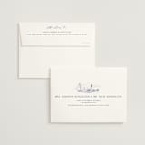 "Coastal Toile" - Bridal Shower Thank You Cards in Periwinkle by Jenna Holcomb - FREE Recipient Addressing