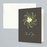 "Love in a Spiral" - Bridal Shower Thank You Cards in grey by Dreaming Inspirations - Front