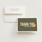 "Fresh Mimosa" - Bridal Shower Thank You Cards in brown | orange by Jessica Williams - Card with Envelope