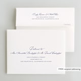 "watercolor flowers crest" - Bridal Shower Thank You Cards in Dusty Blue by Cass Loh - FREE Recipient Addressing