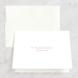 "Make Her Blush" - Bridal Shower Thank You Cards in pink by Up Up Creative - Front