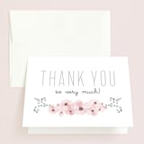 "Lovely Day" - Bridal Shower Thank You Cards in grey | pink by Yeah Papers - Front