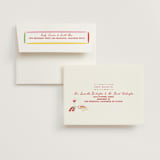 "Bella Vita" - Bridal Shower Thank You Cards in Rossa by Sarah Rosenthal - FREE Recipient Addressing