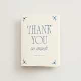 "Delft" - Bridal Shower Thank You Cards in Porcelain by Morgan Kendall - Front