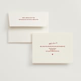 "Club Amore" - Bridal Shower Thank You Cards in Ruby by Helena Vitto - FREE Recipient Addressing