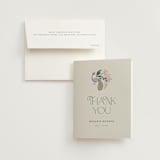 "paonne" - Bridal Shower Thank You Cards in Peacock by Vera Lim - Card with Envelope