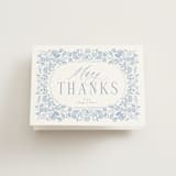 "French Blue" - Bridal Shower Thank You Cards in Periwinkle by Joanna Griffin - Front