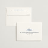 "French Blue" - Bridal Shower Thank You Cards in Periwinkle by Joanna Griffin - FREE Recipient Addressing