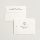 "Wine & Dine" - Bridal Shower Thank You Cards in Porcelain by Elly - FREE Recipient Addressing
