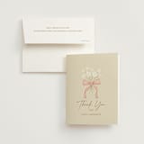 "Cottage Garden" - Bridal Shower Thank You Cards in Cream by Ana Sharpe - Card with Envelope