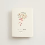 "Love is Blooming" - Bridal Shower Thank You Cards in Carnation by Itsy Belle Studio - Front
