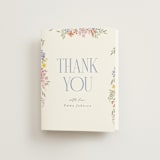 "Dainty Flowers" - Bridal Shower Thank You Cards in Rose Quartz by Joanna Griffin - Front