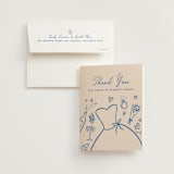 "chomchom" - Bridal Shower Thank You Cards in Royal by chocomocacino - Card with Envelope