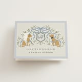 "Dog Crest" - Bridal Shower Thank You Cards in Blueberry by Jackie Crawford - Front