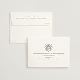 "Dog Crest" - Bridal Shower Thank You Cards in Blueberry by Jackie Crawford - FREE Recipient Addressing