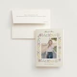 "Wild Flowers" - Bridal Shower Thank You Cards in Meadow by Petra Kern - Card with Envelope