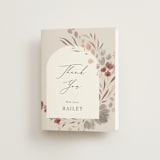 "Autumn Showers" - Bridal Shower Thank You Cards in Maple Leaf by Nicoletta Savod - Front