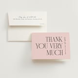 "Arbor" - Bridal Shower Thank You Cards in Rosey by Pixel and Hank - Card with Envelope