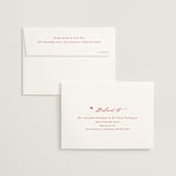 "Cheers to Love" - Bridal Shower Thank You Cards in Scarlet by Cass Loh - FREE Recipient Addressing