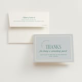 "Racquet Club" - Bridal Shower Thank You Cards in Sky by Leia Matt - Card with Envelope