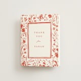 "Romantic Fields" - Bridal Shower Thank You Cards in Scarlet by Teju Reval - Front