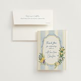 "Lemon" - Bridal Shower Thank You Cards in Blueberry by Elly - Card with Envelope