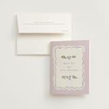 "pretty little floral" - Bridal Shower Thank You Cards in Lilac by Rebecca Durflinger - Card with Envelope
