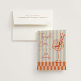 "Spritz" - Bridal Shower Thank You Cards in Citrus by Jenna Holcomb - Card with Envelope