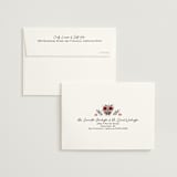"Bridal Shower Wallpaper" - Bridal Shower Thank You Cards in Pink Petals by Hanna Symonovych - FREE Recipient Addressing