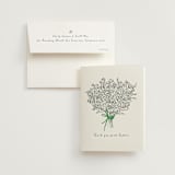 "Tied Bouquet" - Bridal Shower Thank You Cards in Lawn by mo kelley - Card with Envelope