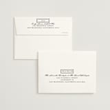 "East Coast Formal" - Bridal Shower Thank You Cards in Mahogany by Katie Ylinen - FREE Recipient Addressing