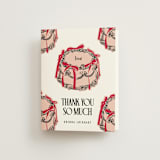 "Maraschino" - Bridal Shower Thank You Cards in Cherry by Nazia Hyder - Front