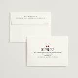 "Maraschino" - Bridal Shower Thank You Cards in Cherry by Nazia Hyder - FREE Recipient Addressing