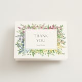 "flower garden" - Bridal Shower Thank You Cards in Cotton by Susan Moyal - Front