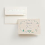 "Dining" - Bridal Shower Thank You Cards in Pastel by Elly - Card with Envelope