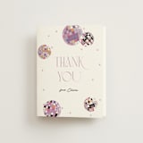"Disco Fever" - Bridal Shower Thank You Cards in Bubblegum by Corinne Malesic - Front