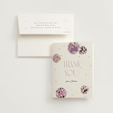 "Disco Fever" - Bridal Shower Thank You Cards in Bubblegum by Corinne Malesic - Card with Envelope