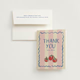 "Cena" - Bridal Shower Thank You Cards in Peony by Creo Study - Card with Envelope