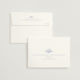 "Love Birds" - Bridal Shower Thank You Cards in Porcelain by Rebecca Smith - FREE Recipient Addressing