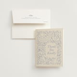 "Love Birds" - Bridal Shower Thank You Cards in Porcelain by Rebecca Smith - Card with Envelope