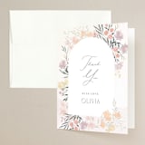 "spring blossom" - Bridal Shower Thank You Cards in Blush by Nicoletta Savod - Front