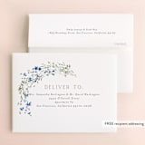 "In The Full Bloom" - Bridal Shower Thank You Cards in Bluebell by Petra Kern - FREE Recipient Addressing