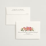 "Summer Fresh" - Bridal Shower Thank You Cards in Coral by Susan Moyal - FREE Recipient Addressing