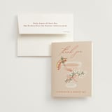 "pamplemousse" - Bridal Shower Thank You Cards in Agrume by Jamie Alexander - Card with Envelope