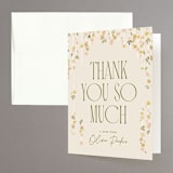 "Boho Branch" - Bridal Shower Thank You Cards in Cream by Robert and Stella - Front