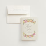 "Blooming arch" - Bridal Shower Thank You Cards in Peony by Creo Study - Card with Envelope