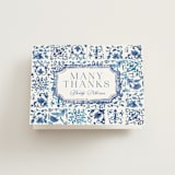 "Amalfi Coast" - Bridal Shower Thank You Cards in Cerulean by Jenna Holcomb - Front