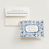 "Amalfi Coast" - Bridal Shower Thank You Cards in Cerulean by Jenna Holcomb - Card with Envelope
